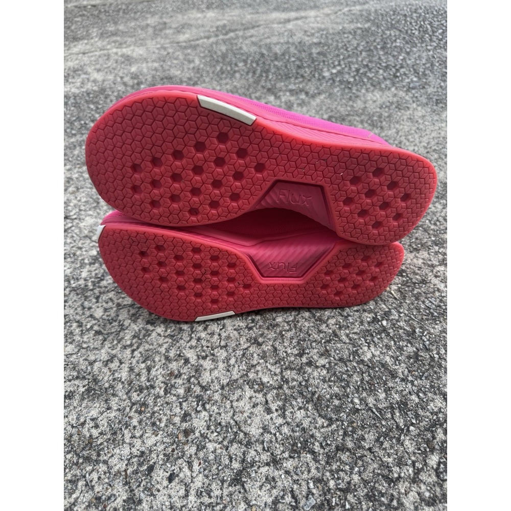 Flux Adapt Runner Ruby Mens 9.5 Womens 11 Neon Pink Running Athletic Knit Shoes - Picture 7 of 9